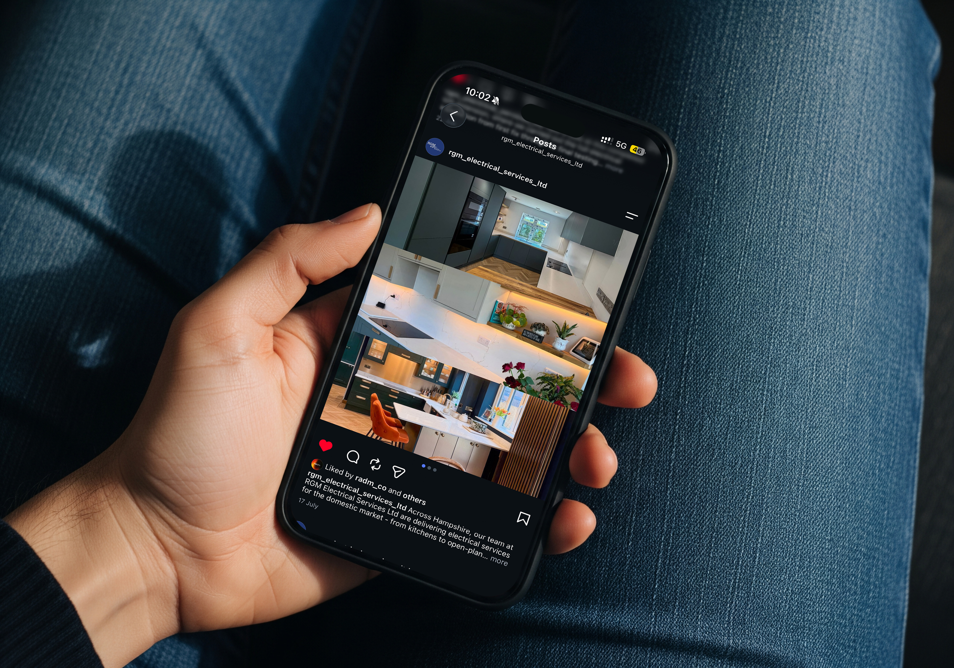 Brand and digital content for RGM, electrician.